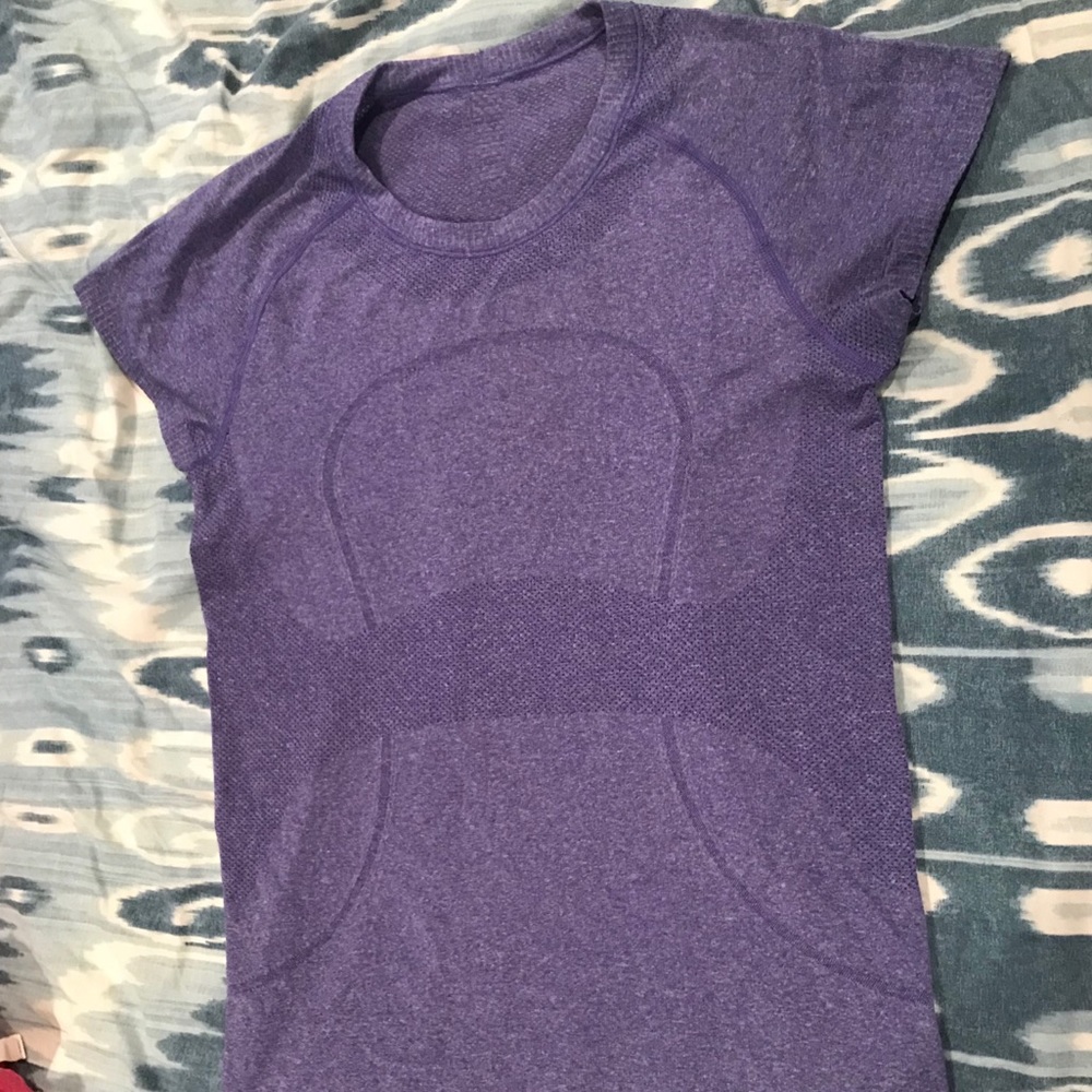 Purple swiftly tech short sleeve
